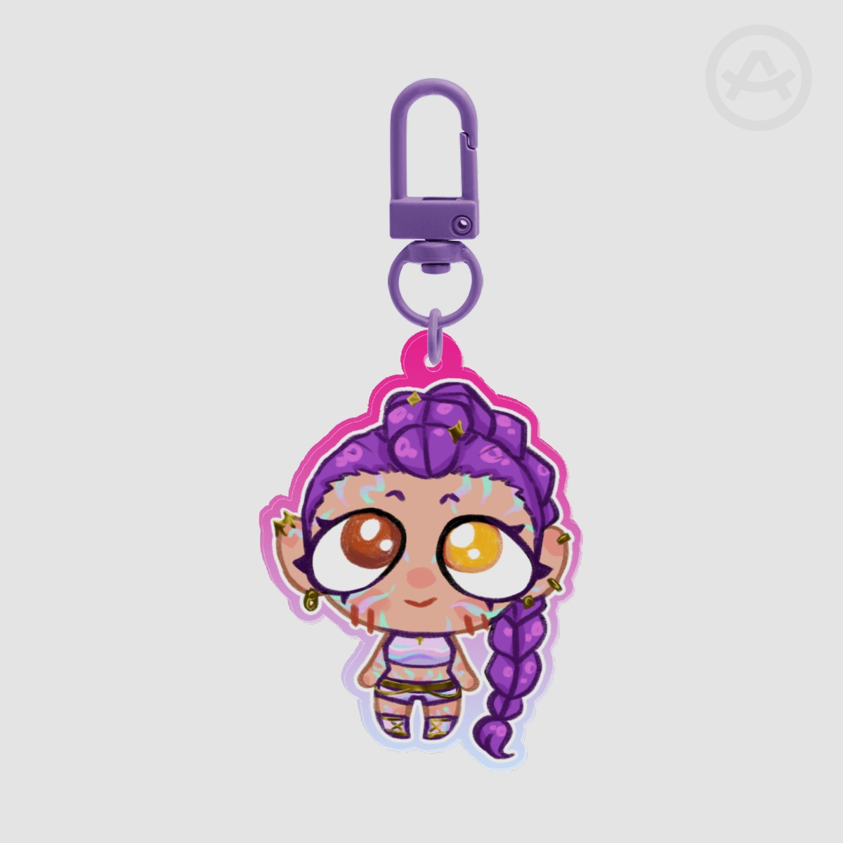 Rumi Kpop Demon Hunters - Colored Edge Acrylic Keychains