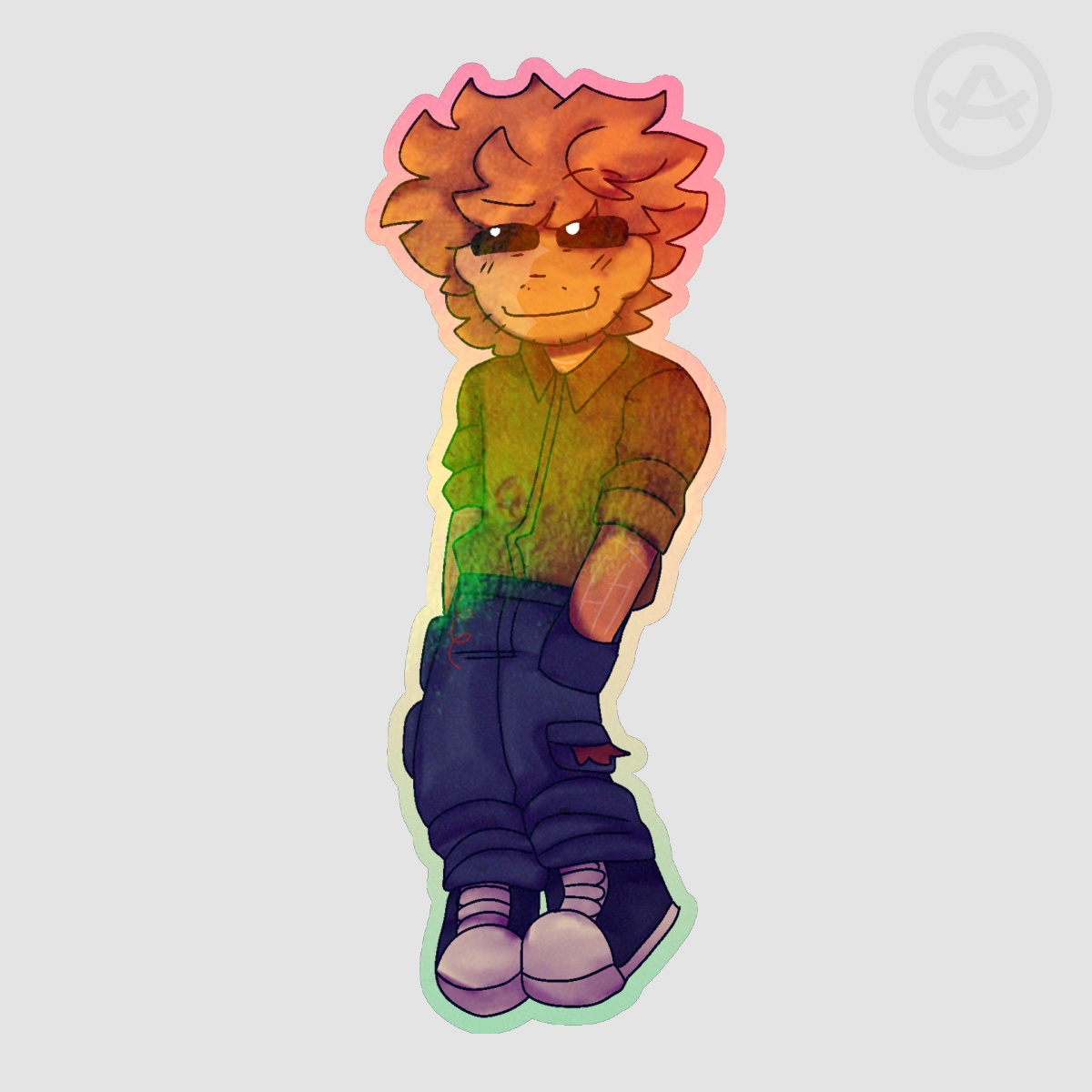 JACK DSAF Colored Edge Die Cut Stickers