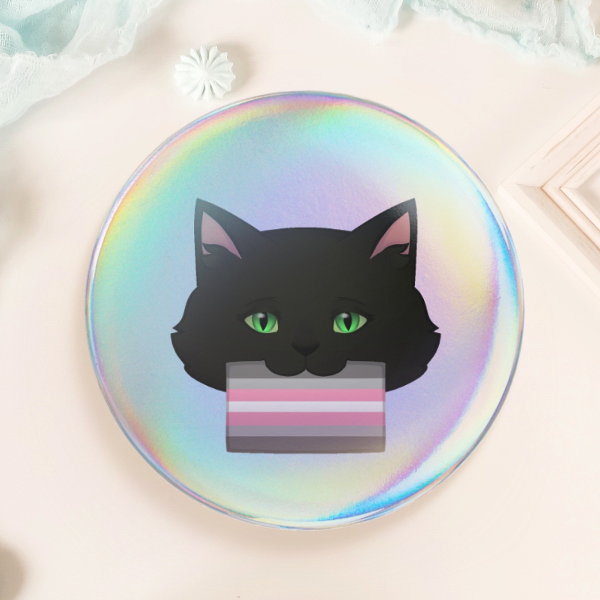 Demi-girl (Button Pin)