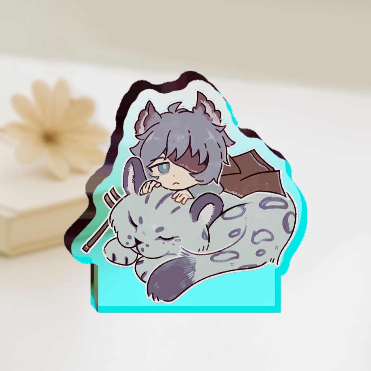 Leopard buddy Acrylic standee