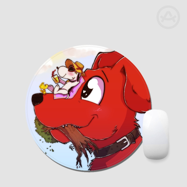 Big and Small and Smaller Round Mouse Pad