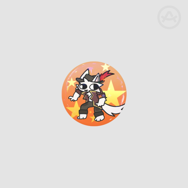 Captain Catoru Button Pin