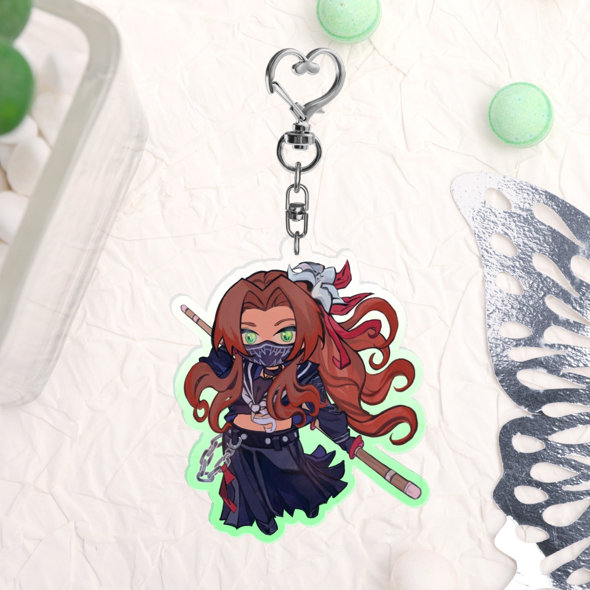 Aerith Clear Acrylic Keychains