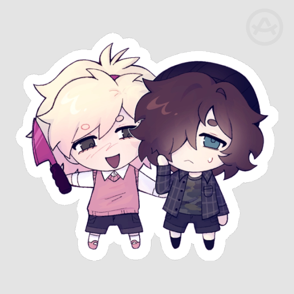 Evan & Aster Sticker (OC)
