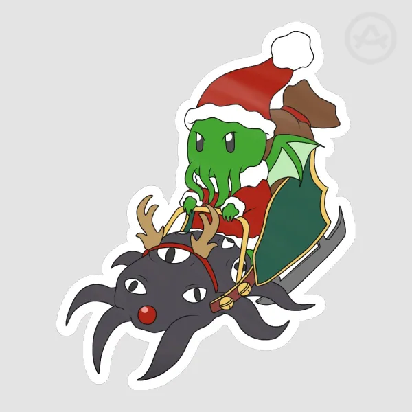Cthulhumas Die Cut Stickers