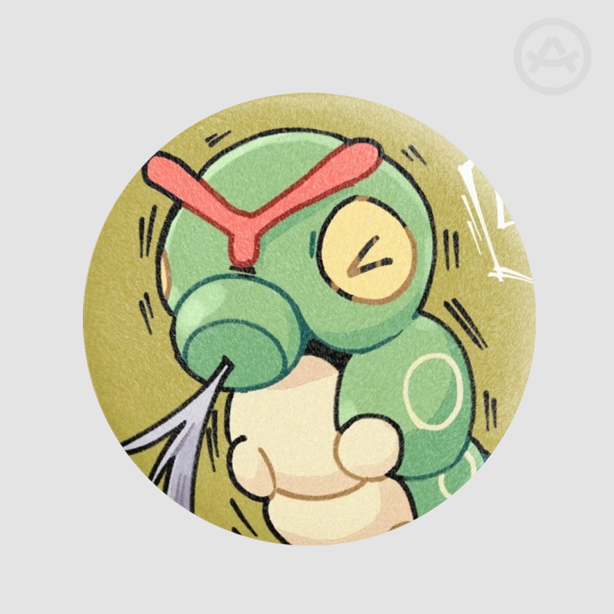 Caterpie Plush Badge
