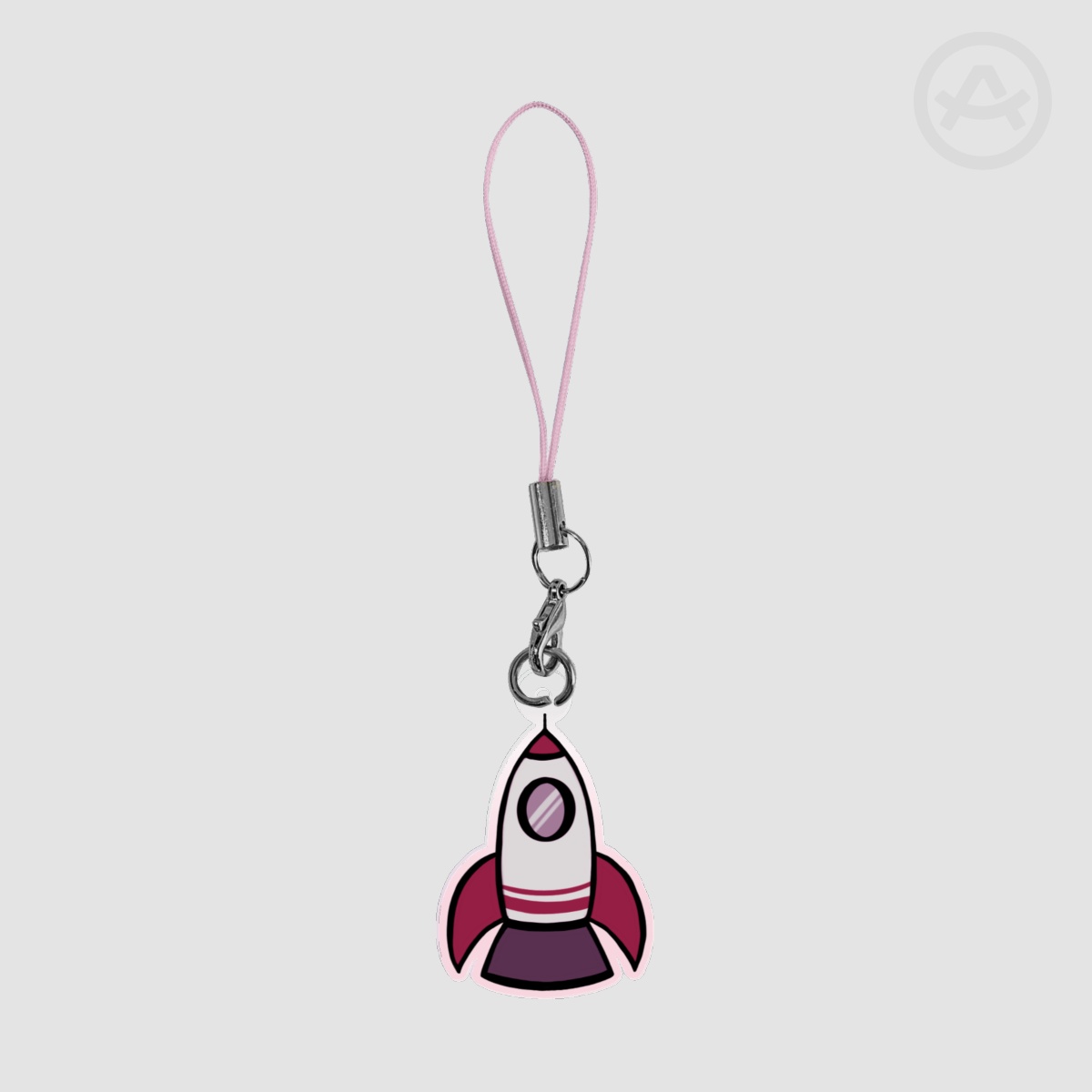 Simple Rocket Phone Charm