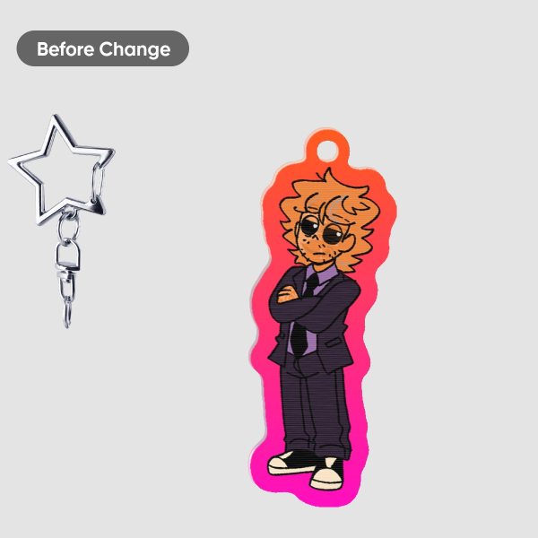 legacy jack Lenticular Acrylic Pendant Keychain