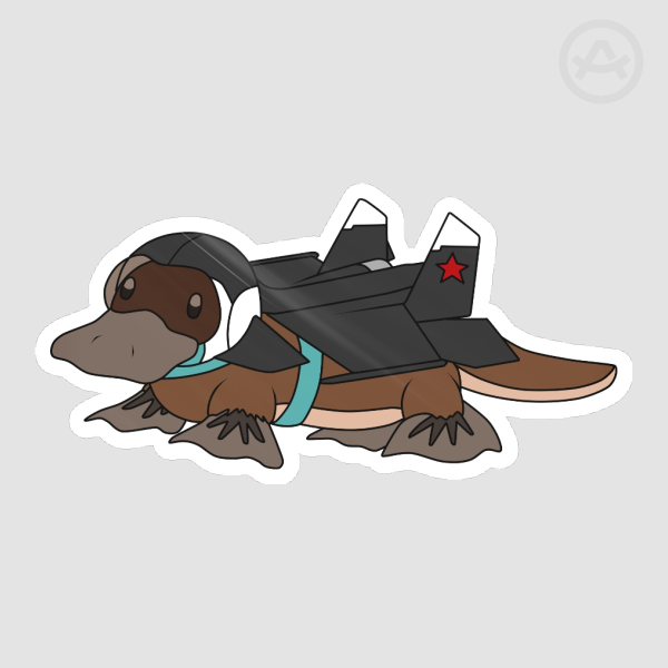 Platypus Die Cut Stickers