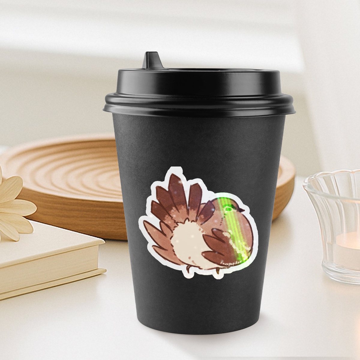 Bird butt Cute Die Cut Stickers