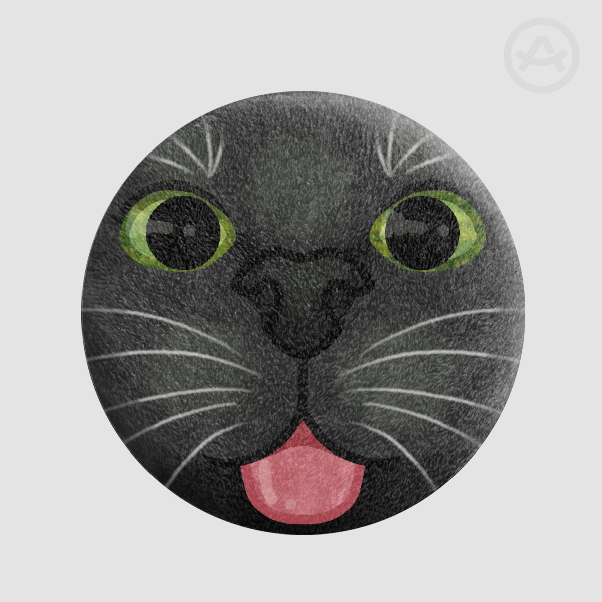 Blep Cat (Black) | Pin