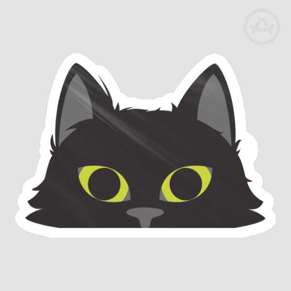 Simon the Black Cat - Sticker