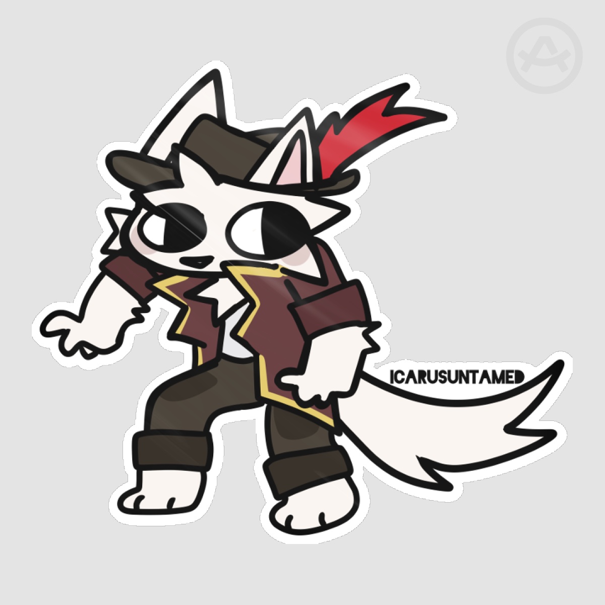 Captain Catoru Sticker