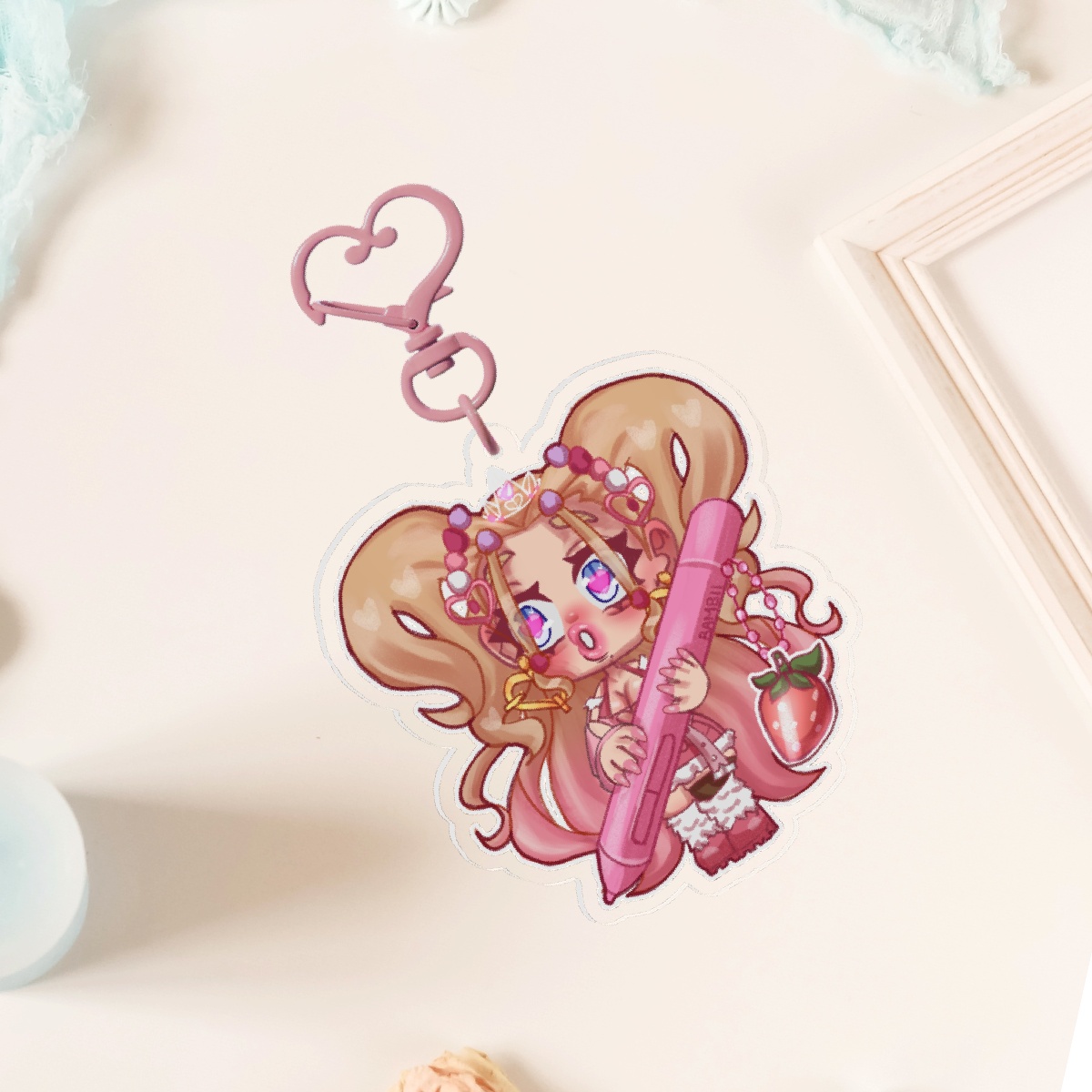 Bambii pen keychain