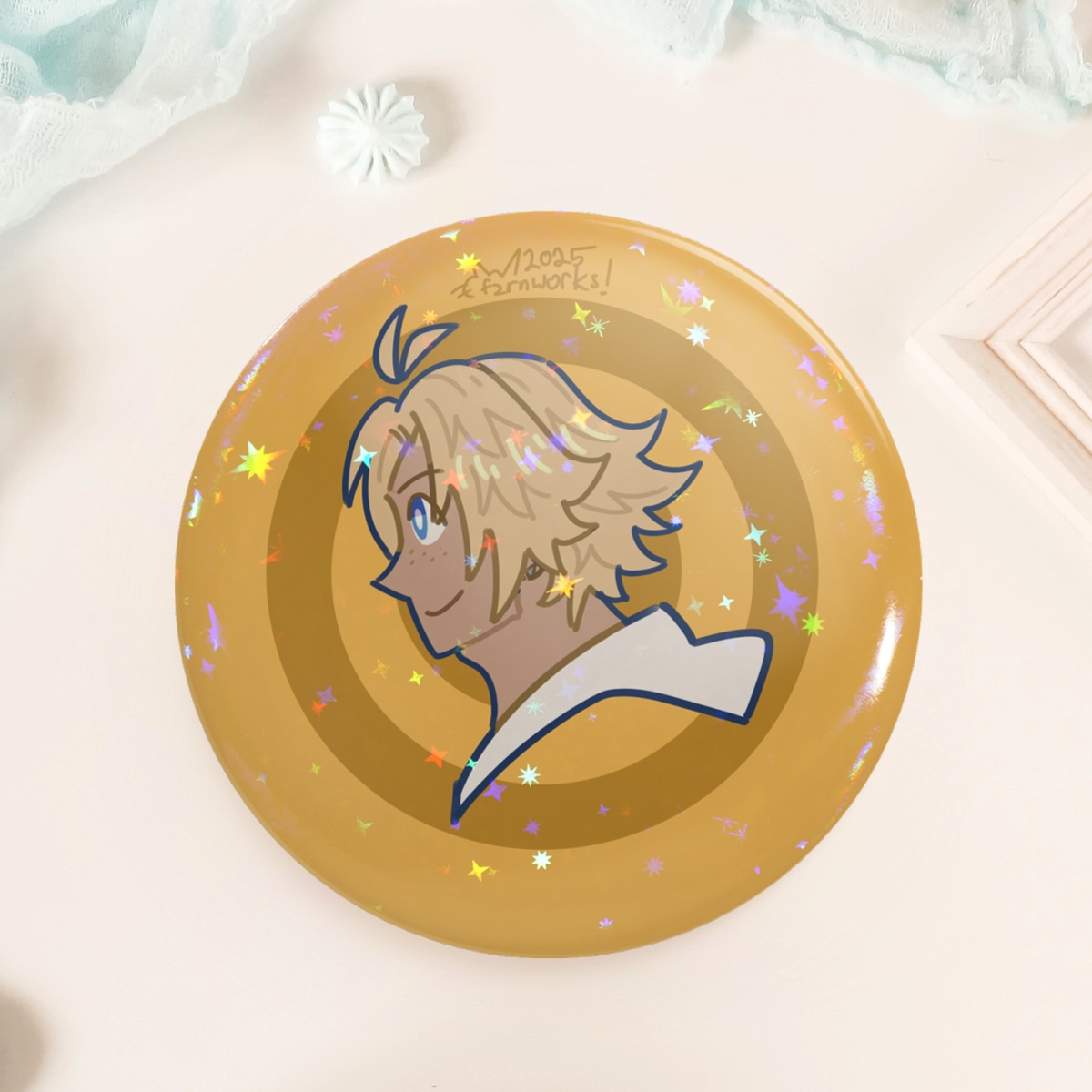 FF10 badge - Tidus
