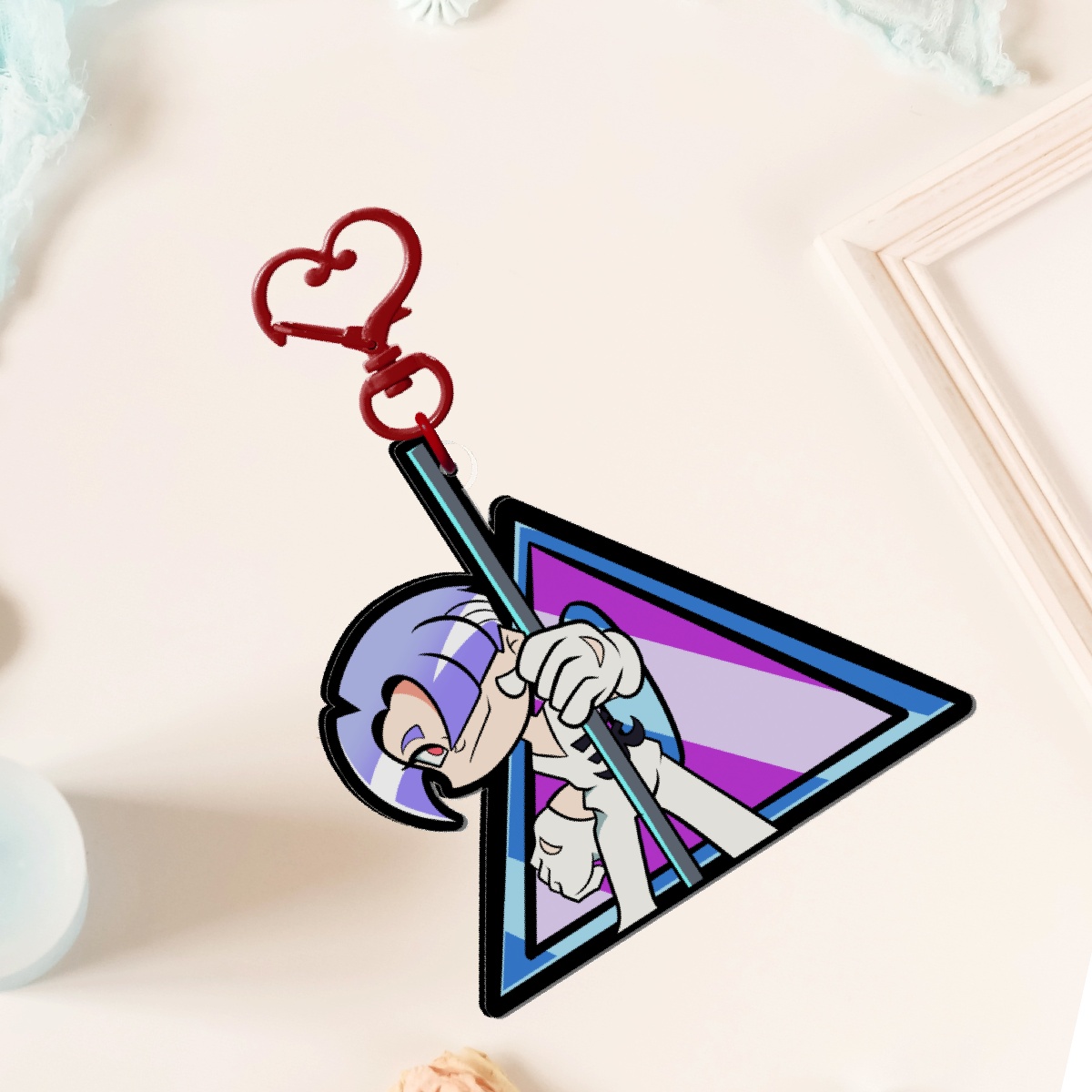 Polyester Full Bleed Acrylic Keychains