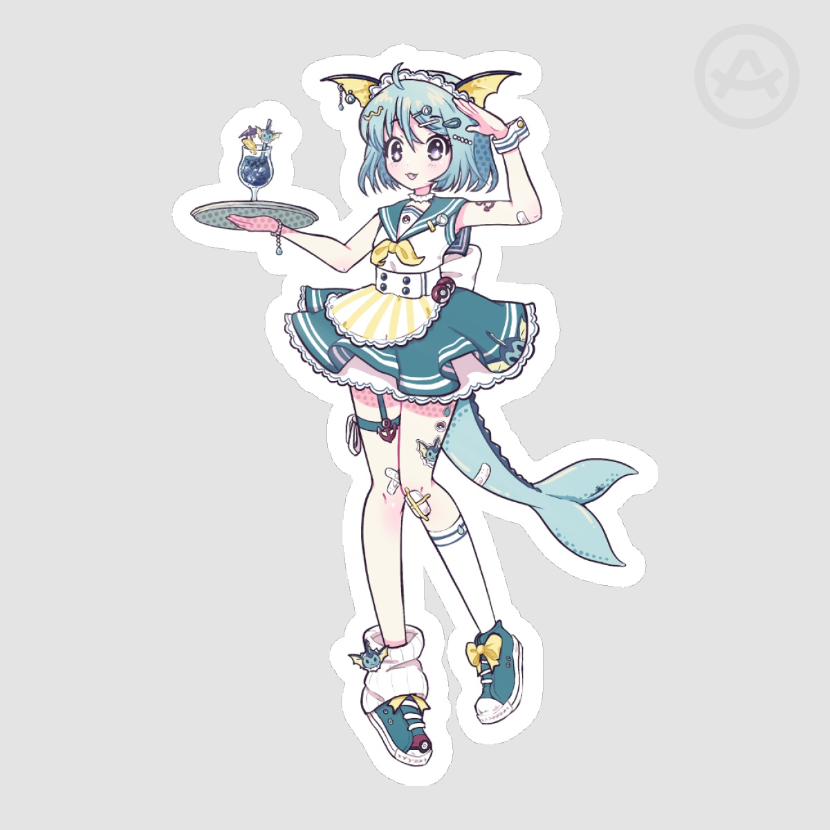 Water Trainer Maid Sticker