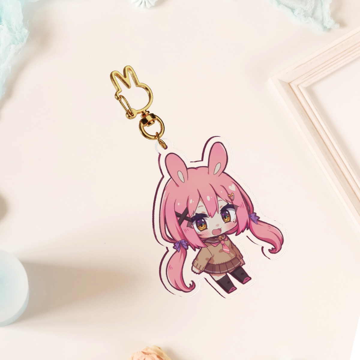 Chibi Dolly Clear Acrylic Keychains