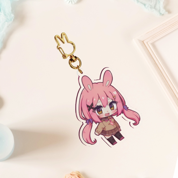 Chibi Dolly Clear Acrylic Keychains