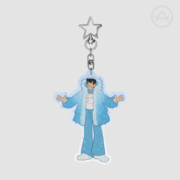 Jim Glitter Keychain