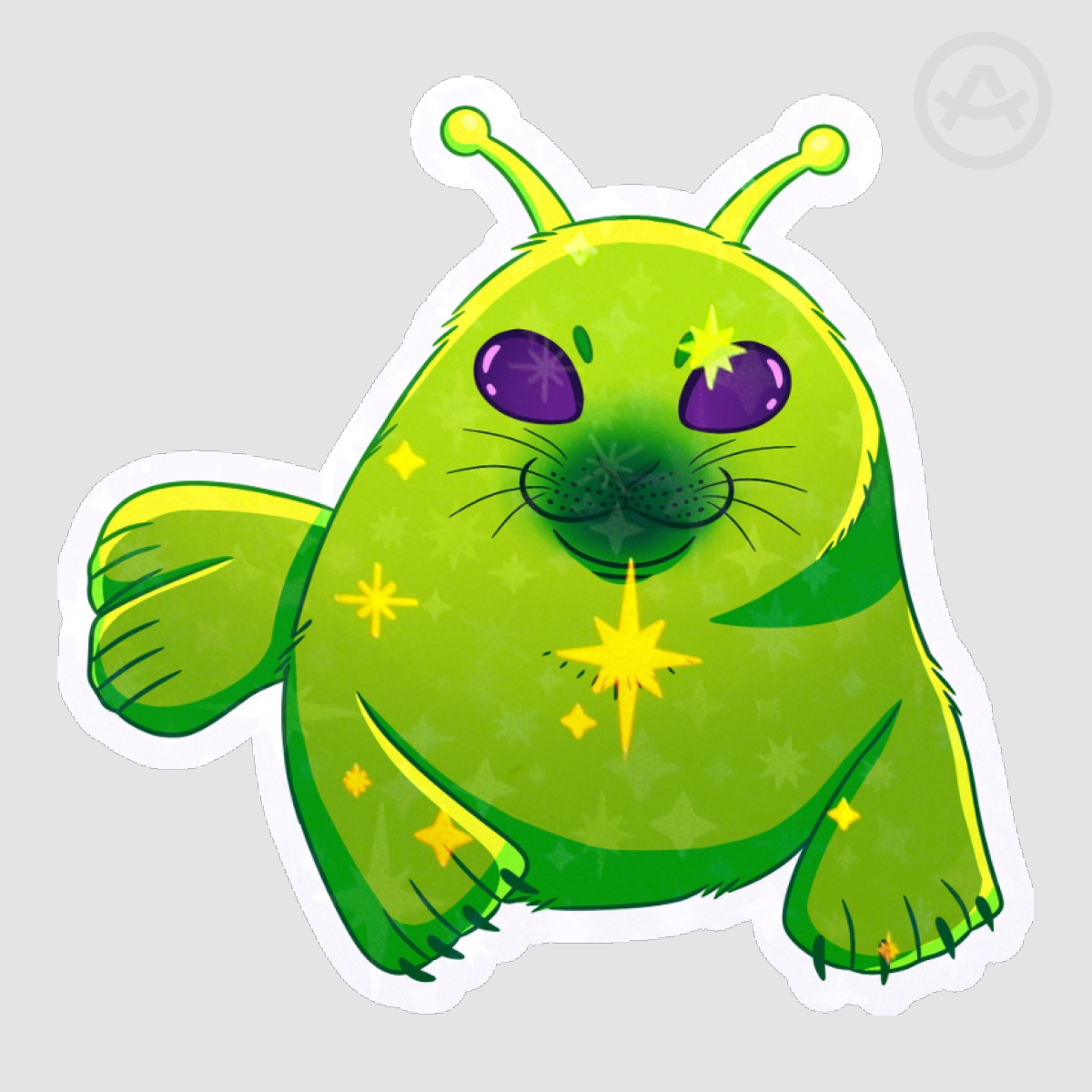 Alien seal Stickers