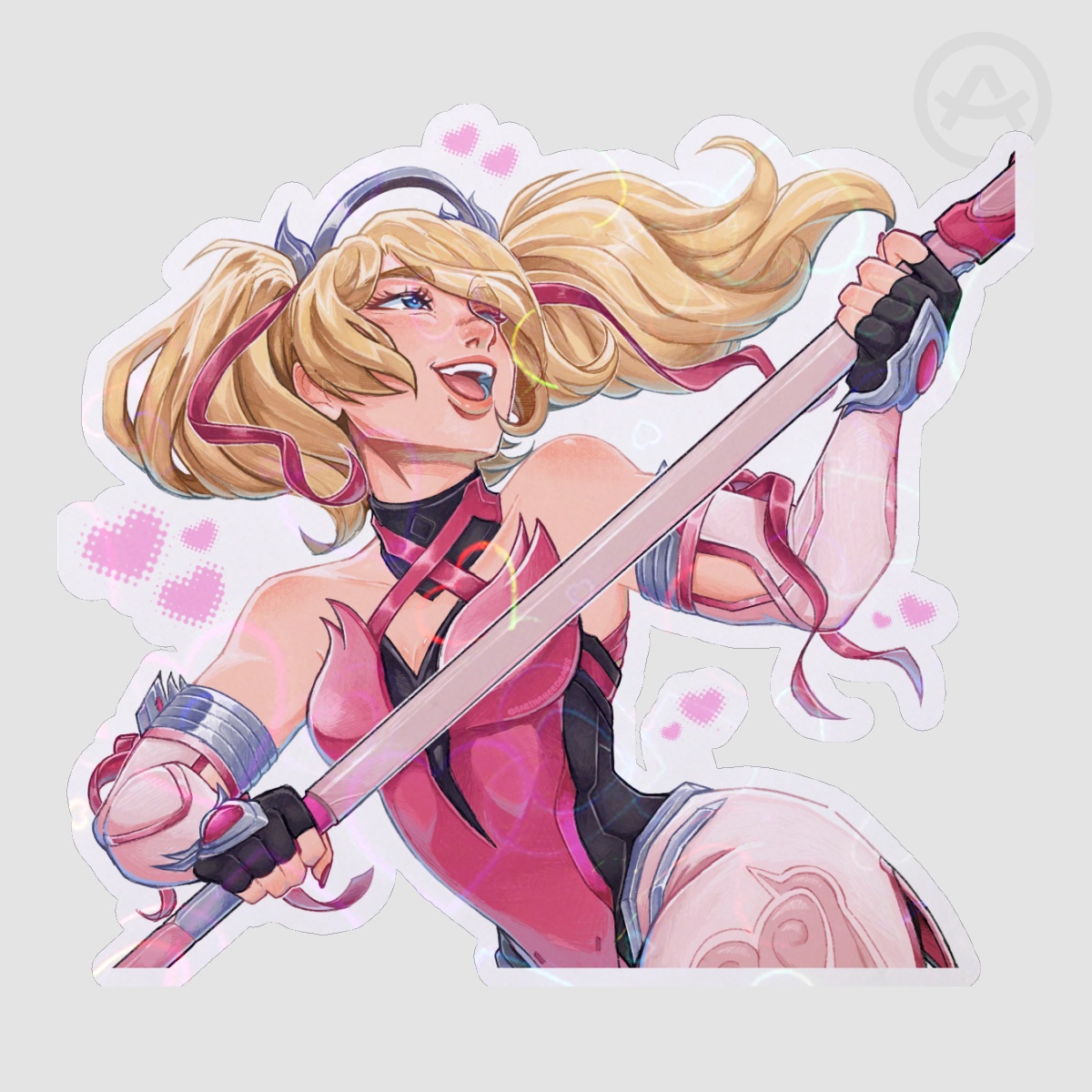Overwatch Pink Mercy Sticker 😇