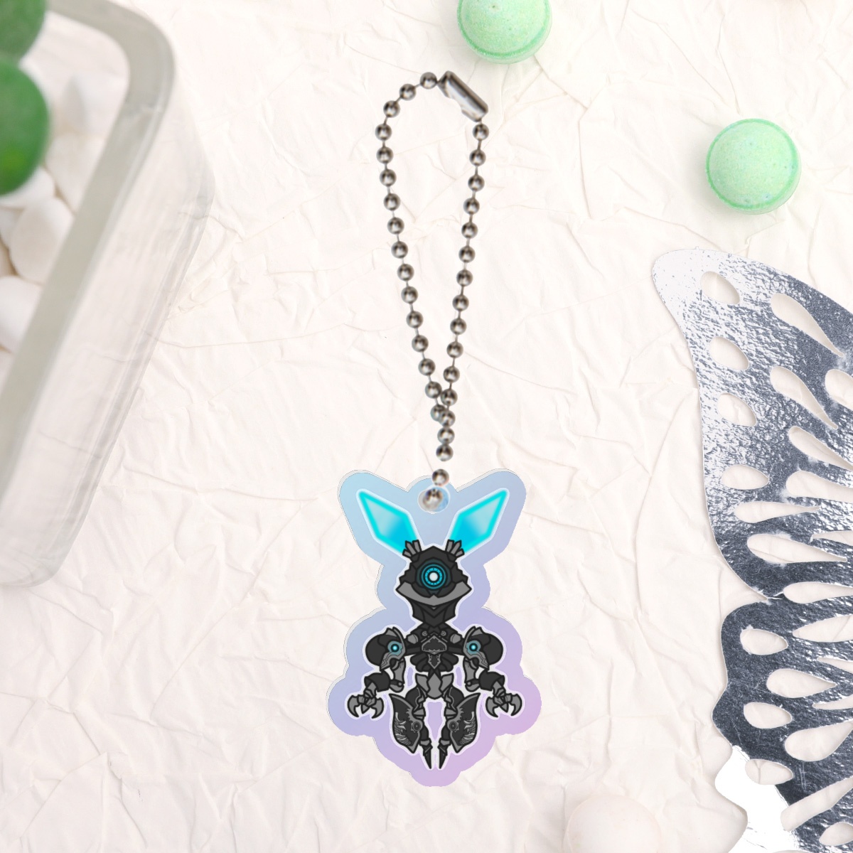 N-7000 - Rainbow Acrylic Keychain