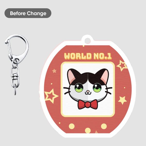 Shaped Lenticular Acrylic Pendant