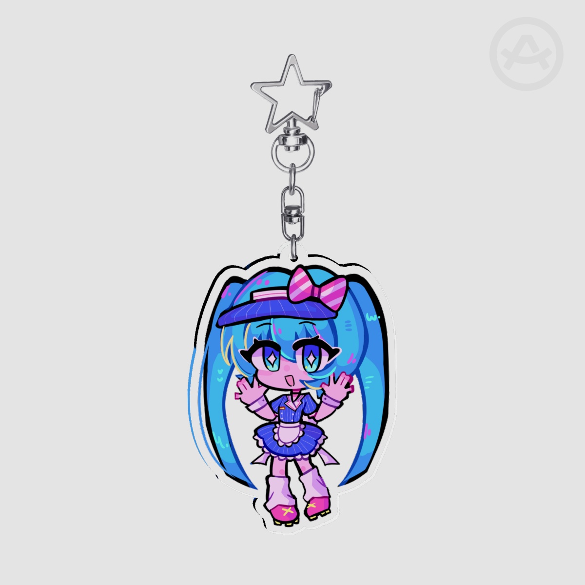 Mesmeriser Miku Clear Acrylic Keychains