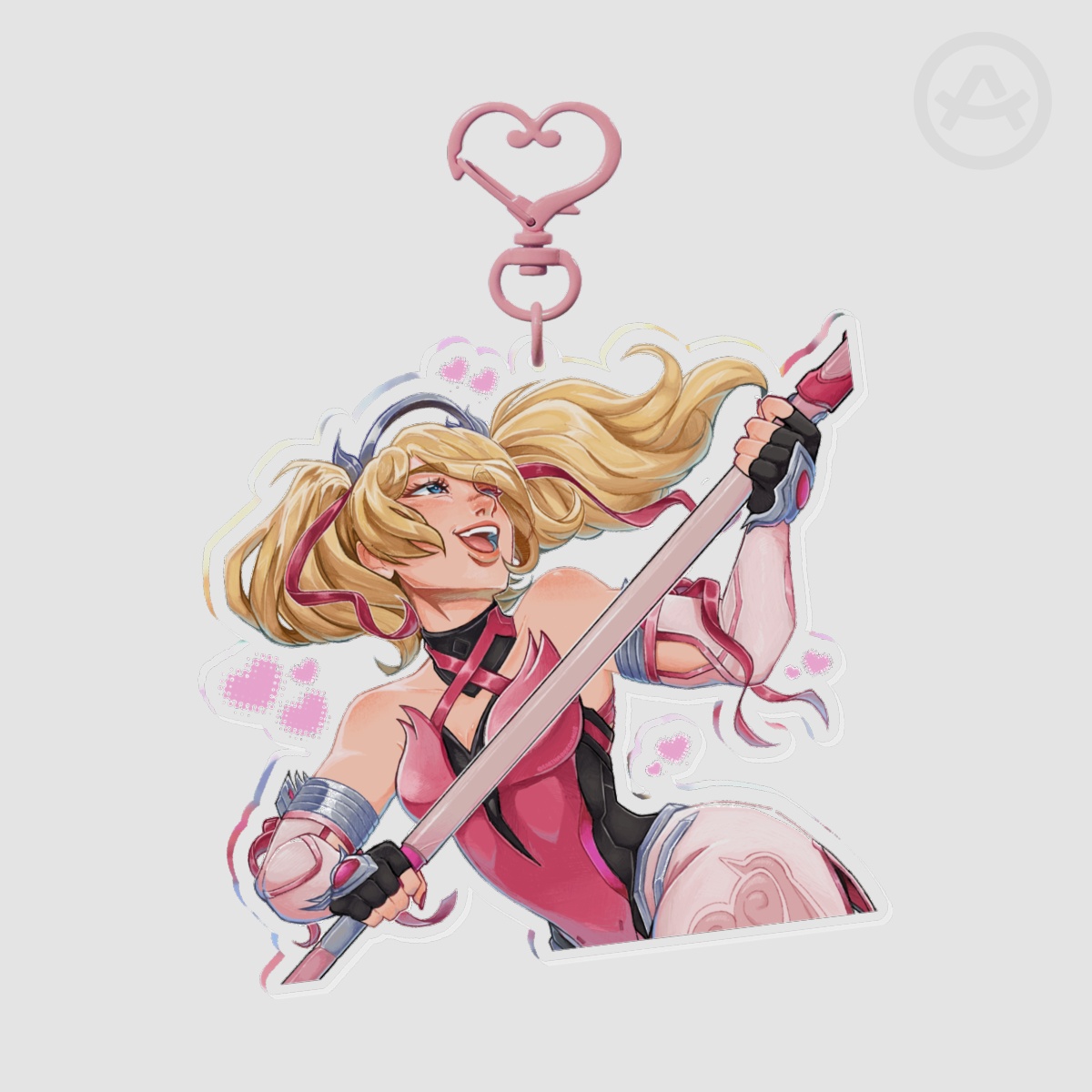 Overwatch Pink Mercy Keychain 😇