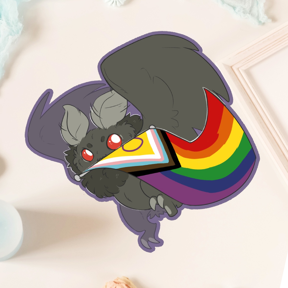 Mothman Pride Sticker