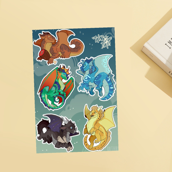 Dragonets Sticker Sheet