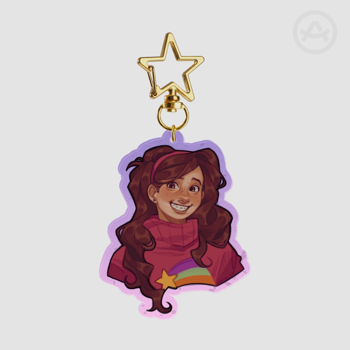 mabel pines ripple acrylic keychain