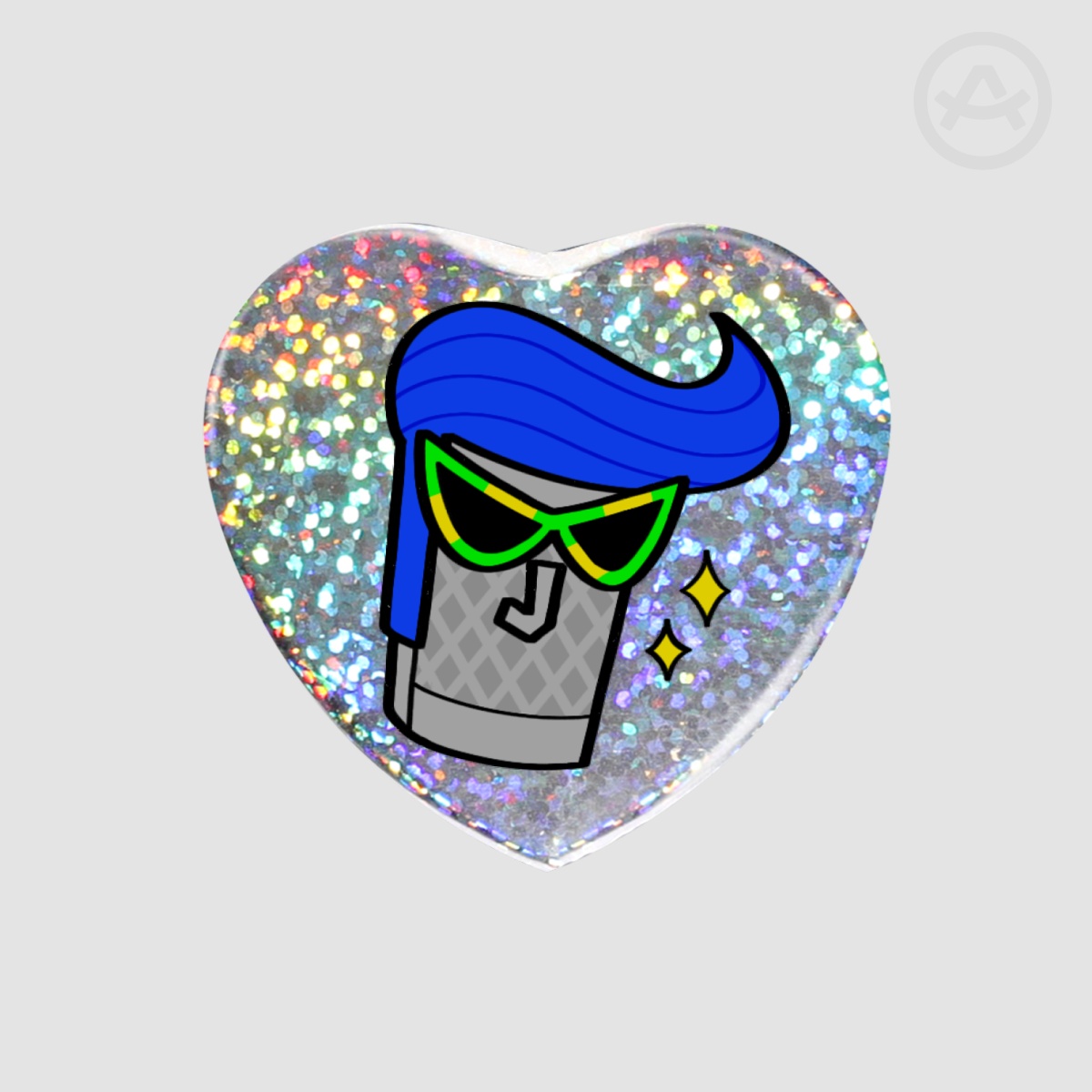 Jumpin Johnny Jumble (Crashbox) Heart Badge