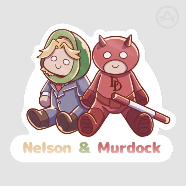 Nelson & Murdock Plushie Sticker