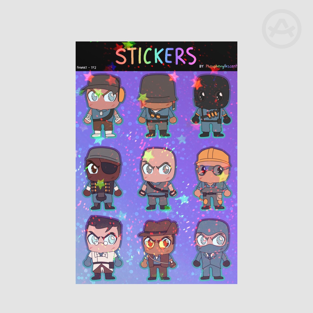 BLU Team Stickersheet