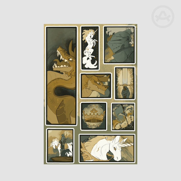 Medieval Sticker sheet