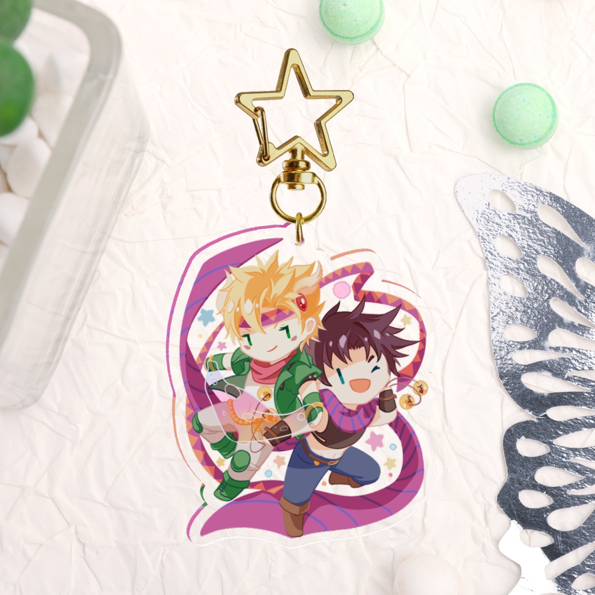 Caesar & Joseph Keychain