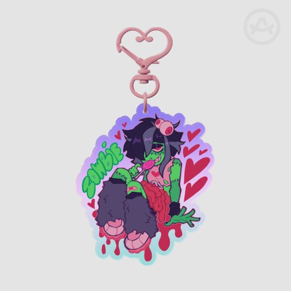 ZOMBIE GIRL - keychain