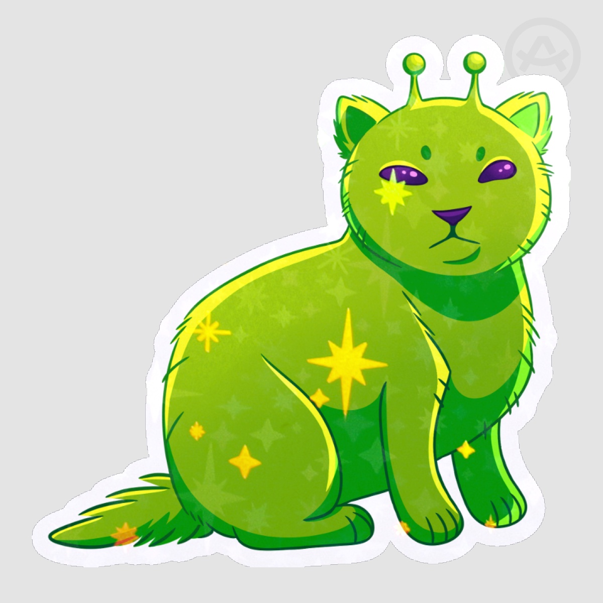 Alien cat Stickers