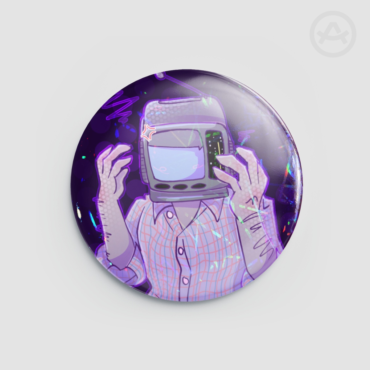 Sketchy Fabron Button