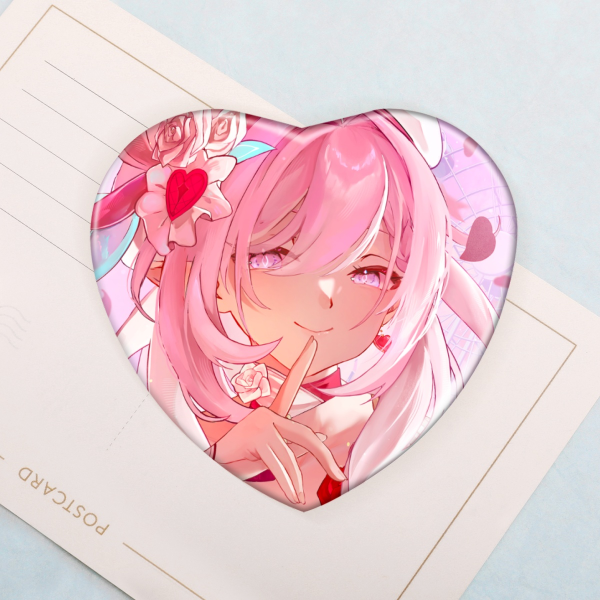 Heart Shape Holo Badge - Elysia