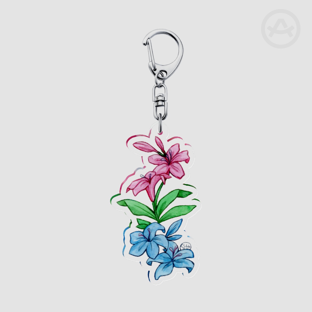 Poly Lily Keychain