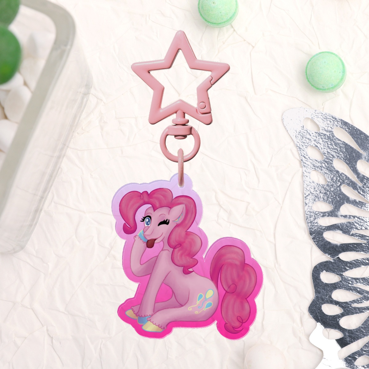 Pinkie Pie - My Little Pony Acrylic Keychain