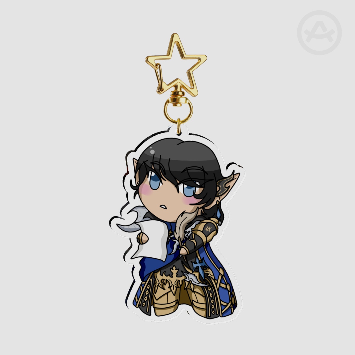Chibi Aymeric Clear Acrylic Keychains