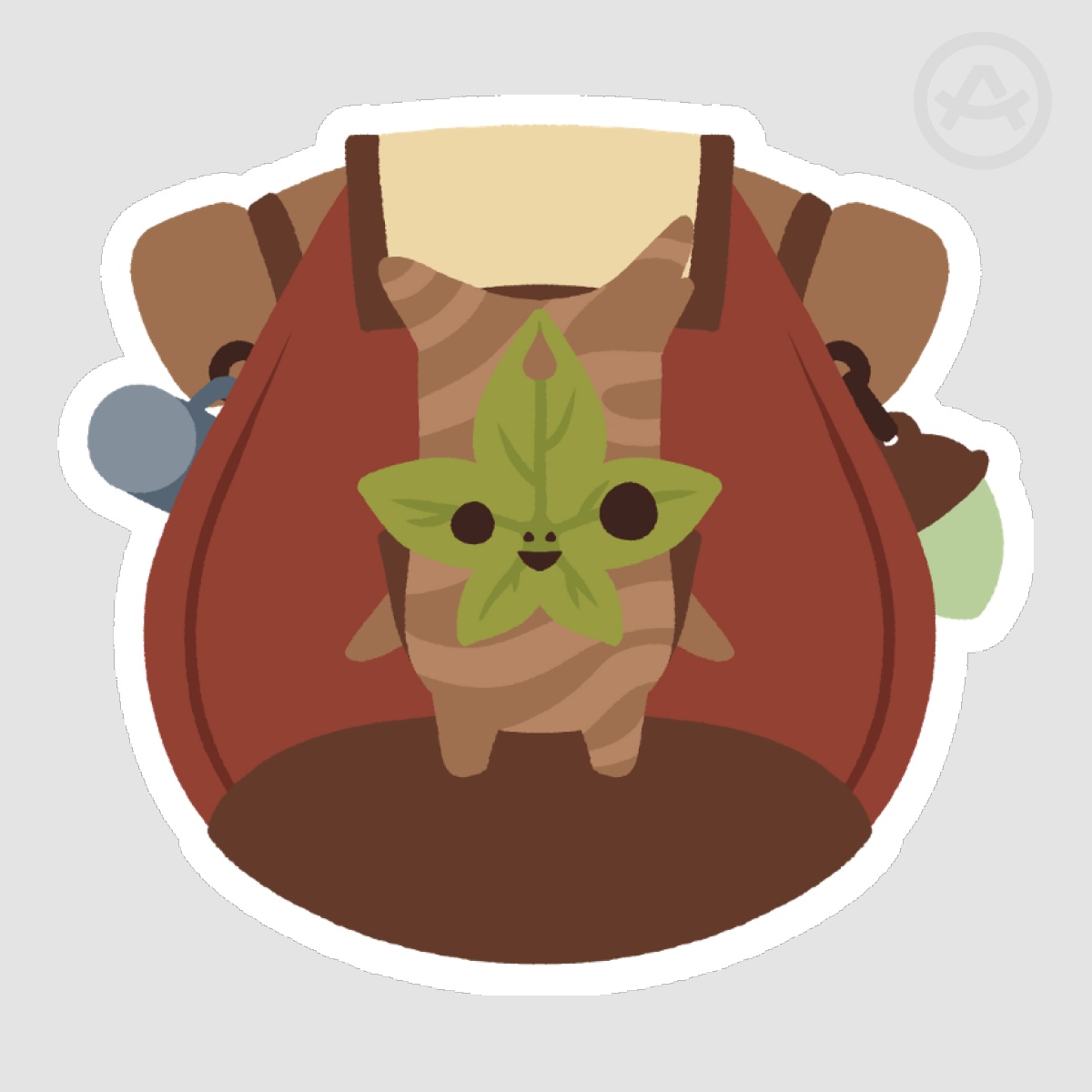 Red Backpack Korok Sticker