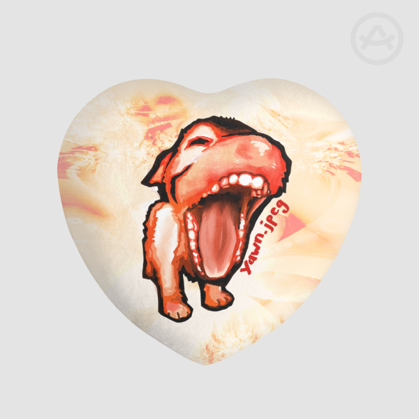 Yawn.jpeg Heart Plush