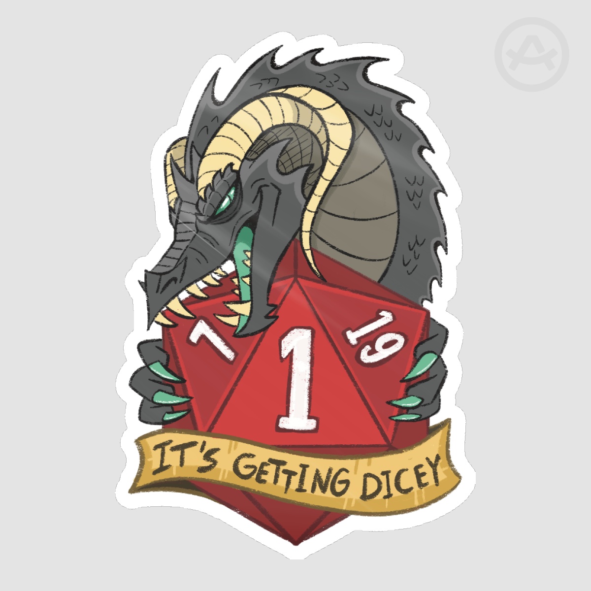 It's getting dicey - sticker