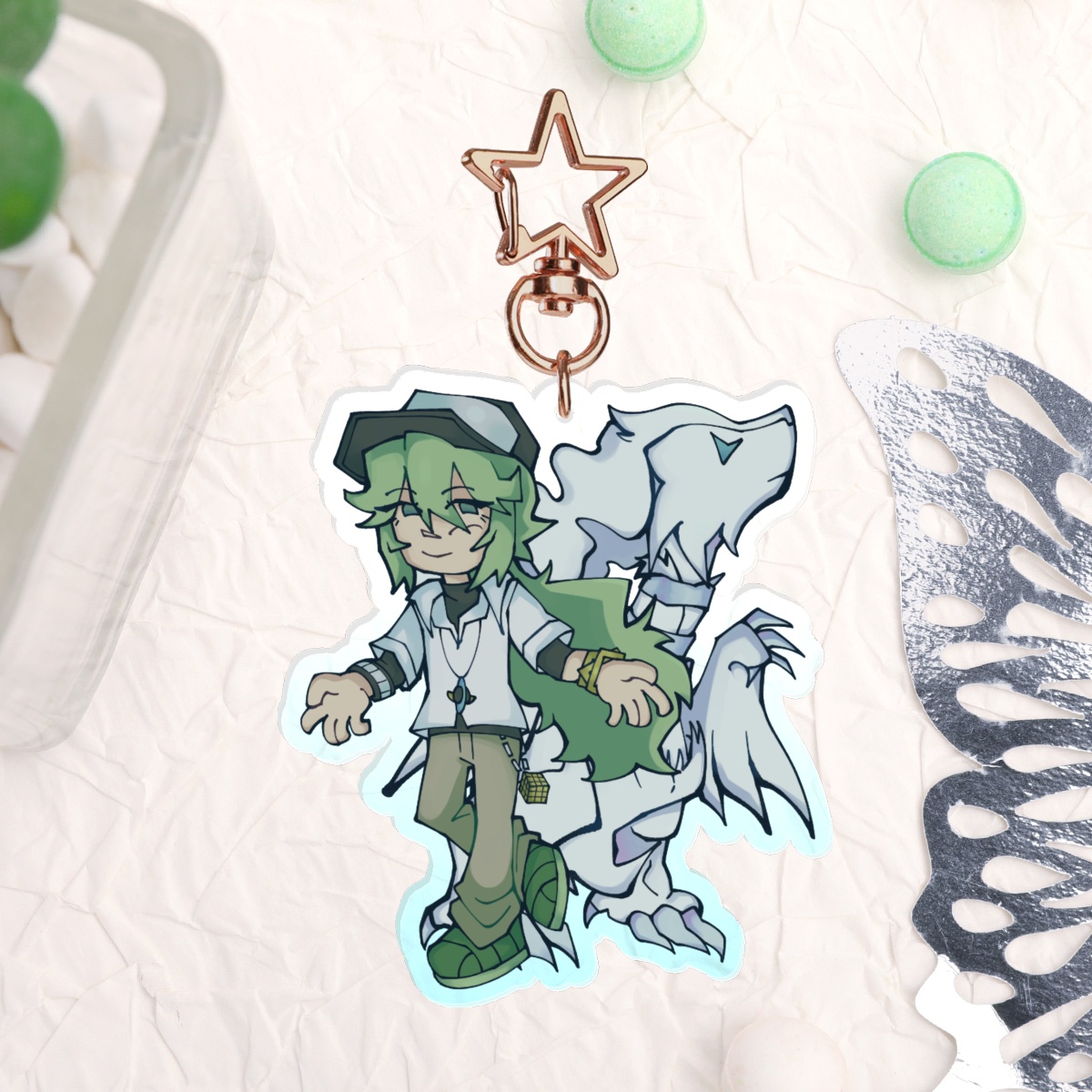 N and Reshiram Keychain!
