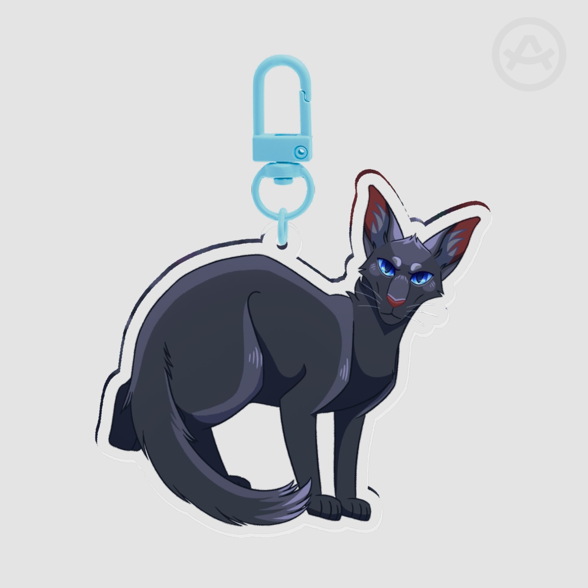 Crowfeather Keychain